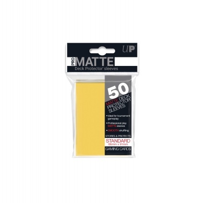 UP - Standard Sleeves - Pro-Matte - Non Glare - Yellow (50 Sleeves)