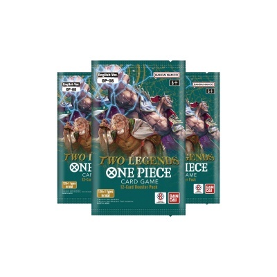Pacotes verdes do jogo de cartas ONE PIECE CARD GAME Two Legends