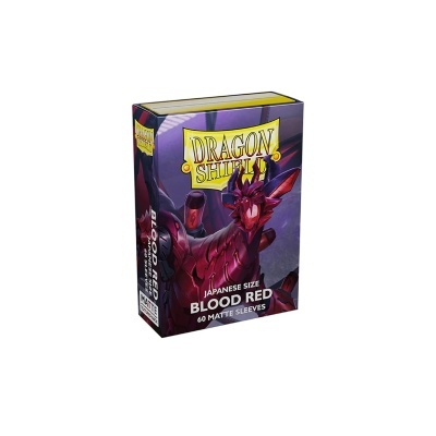 Dragon Shield Japanese Matte Sleeves - Blood Red (60 Sleeves)