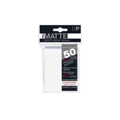 UP - Standard Sleeves - Pro-Matte - Non Glare - White (50 Sleeves)