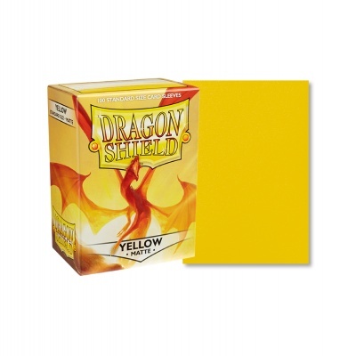 Dragon Shield Matte Sleeves - Yellow (100 Sleeves)