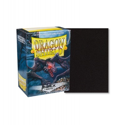 Dragon Shield Matte Sleeves - Black (100 Sleeves)