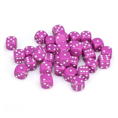 dados roxos com pontos brancos sobre fundo branco