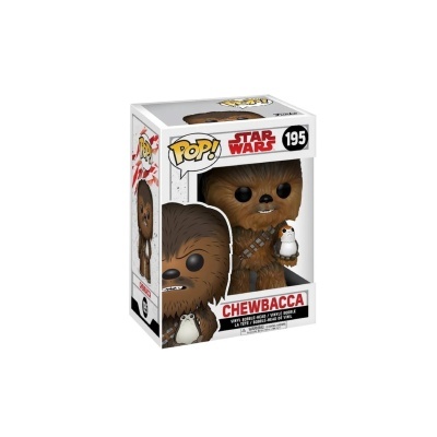 Funko Pop! Chewbacca Star Wars número 195 em caixa com janela