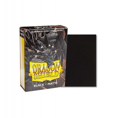 Dragon Shield Japanese Matte Sleeves - Black (60 Sleeves)