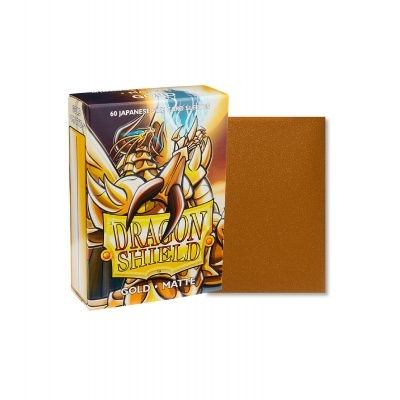 Dragon Shield Japanese Matte Sleeves - Gold (60 Sleeves)