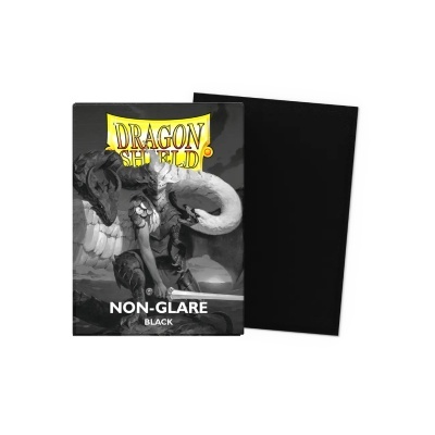 Dragon Shield Non-Glare Matte Sleeves - Black (100 Sleeves)