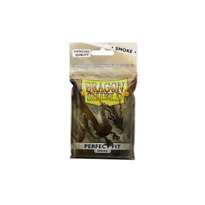 Dragon Shield Standard Perfect Fit Sleeves - Clear/Smoke (100 Sleeves)