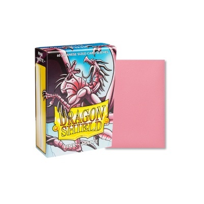 Dragon Shield Japanese Matte Sleeves - Pink (60 Sleeves)