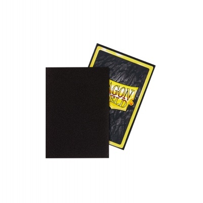 Duas pastas, uma preta lisa e outra com capa preta texturizada com texto DRAGON SHIELD e bordas amarelas