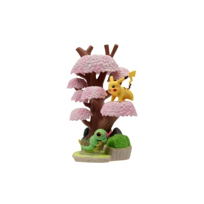 Pokémon Environment Set - Spring Forest & Caterpie & Pikachu (5 cm)