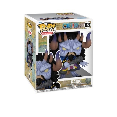 Figura Funko Pop! Kaido de One Piece na caixa com janela transparente.