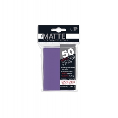 UP - Standard Sleeves - Pro-Matte - Non Glare - Purple (50 Sleeves)