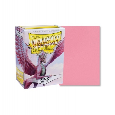 Dragon Shield Matte Sleeves - Pink (100 Sleeves)