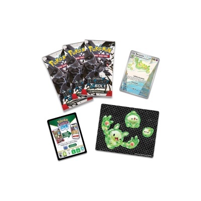 Pacotes de cartas Pokémon, carta Marlupita, cartão promocional e figuras de Pokémon verdes