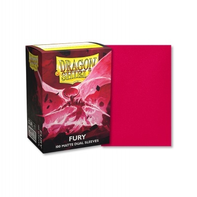 Dragon Shield Dual Matte Sleeves - Fury 'Alaric, Crimson King' (100 Sleeves)