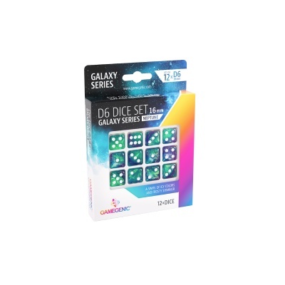 Gamegenic - Galaxy Series - Neptune - D6 Dice Set 16 mm (12 pcs)