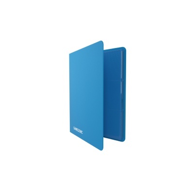 Estojo azul para cartas de jogo com o texto 'GAMEgenic' na capa