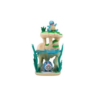 Pokémon Environment Set - Shoreside Lake & Poliwag & Squirtle (5 cm)
