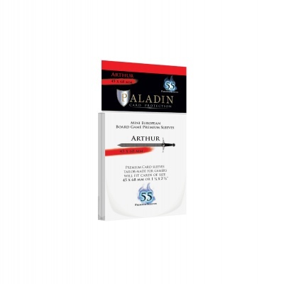 Paladin Sleeves - Arthur - Premium Mini European 45x68mm (55 Sleeves)