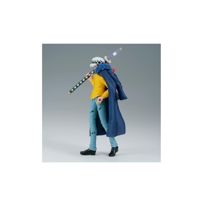 Figura de ação masculina com espada e casaco azul