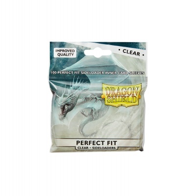 Dragon Shield Standard Perfect Fit Sideloading Sleeves - Clear/Clear (100 Sleeves)