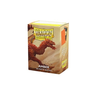 Dragon Shield Matte Sleeves - Amber (100 Sleeves)