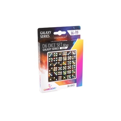 Gamegenic - Galaxy Series - Mars - D6 Dice Set 12 mm (36 pcs)