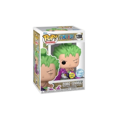 Boneco Funko Pop! Zoro (Enma) da série One Piece na caixa