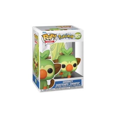 Boneco Funko Pop! Grookey Pokémon em embalagem transparente