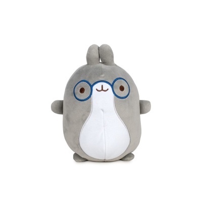 Plush Figure - Molang - Grey Pinco with glasses (25 cm)