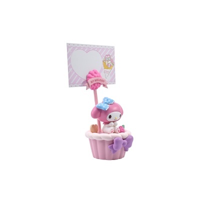 Suporte para cartão cupcake com figura My Melody rosa