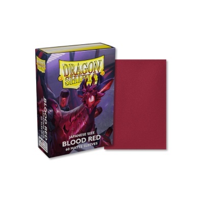 Dragon Shield Japanese Matte Sleeves - Blood Red (60 Sleeves)