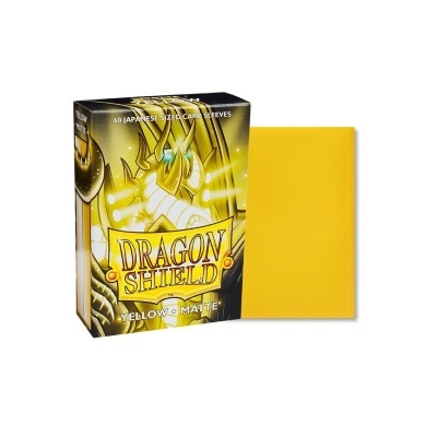 Dragon Shield Japanese Matte Sleeves - Yellow (60 Sleeves)