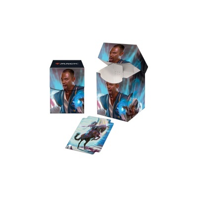 Conjunto de cartas de jogo Magic com ilustrações de personagens e cavalo