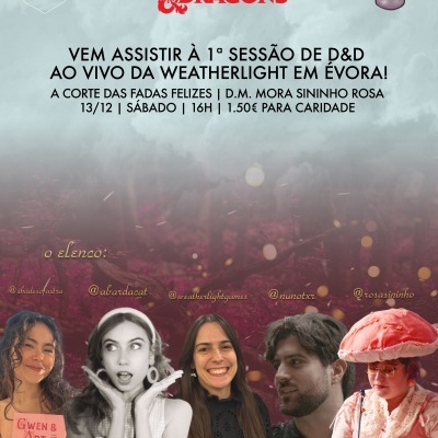 O próximo evento de Dungeons & Dragons na Weatherlight vai ser um pouco diferente 👀