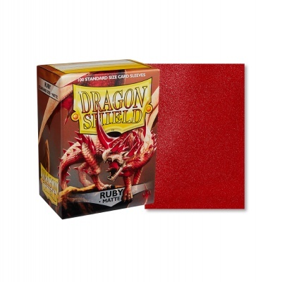 Dragon Shield Matte Sleeves - Ruby (100 Sleeves)