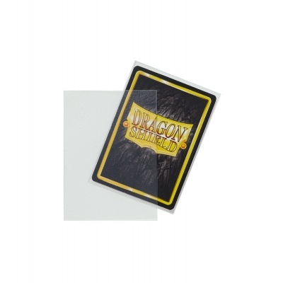 Carta DRAGON SHIELD preta com bordas amarelas e protetor plástico translúcido