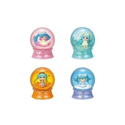 Mini Figura Re-ment: Hatsune Miku - Mini Snowglobes Scenery Domes (6 cm)