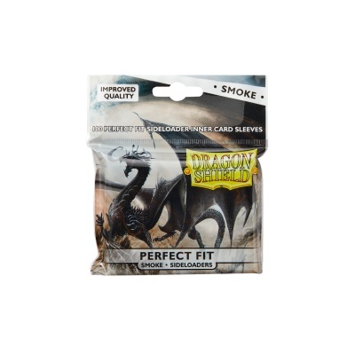 Dragon Shield Standard Perfect Fit Sideloading Sleeves - Clear/Smoke (100 Sleeves)