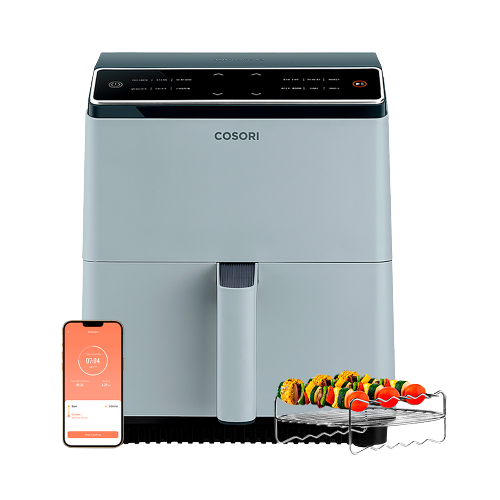 Fritadeira de Ar Cosori Dual Blaze 6,4L com WiFi Cinza Recondicionado Grade A Fritadeira de Ar Cosori Dual Blaze 6,4L com WiFi Cinza Recondicionado Grade A