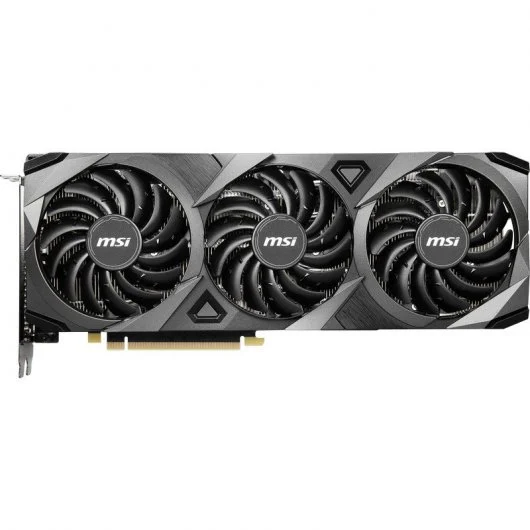 Placa Gráfica MSI GeForce RTX 3070 TI VENTUS 3X 8GB GDDR6 Recondicionada Grade B Placa gráfica MSI com três ventoinhas e estrutura cinza