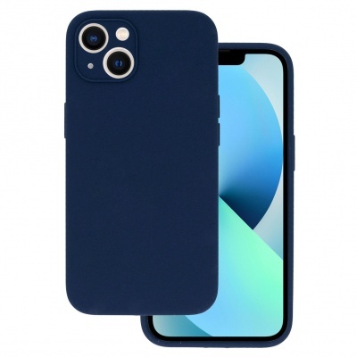 Capa Silicone iPhone 13 Azul Reforçada