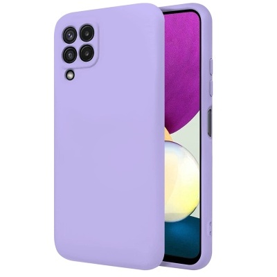 Capa Silicone Samsung Galaxy A22 4G Lilás Reforçada