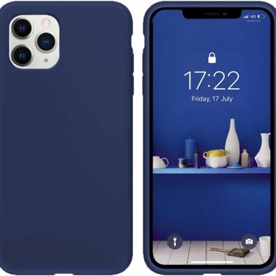 Capa Silicone iPhone 11 Pro Azul