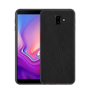 Capa Silicone Samsung Galaxy J6 Plus Pele Preta