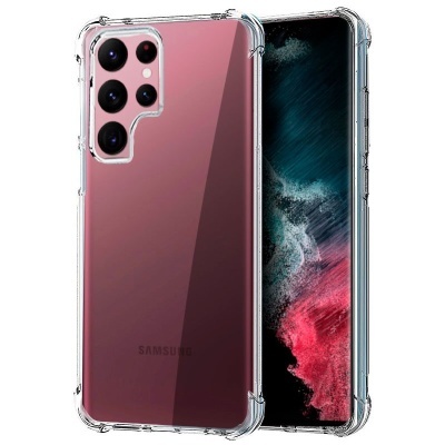 Capa Silicone Samsung Galaxy S22 Ultra Transparente Reforçada