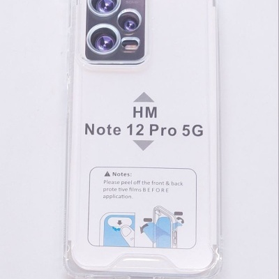 Capa Silicone Xiaomi Redmi Note 12 Pro 5G Transparente Reforçada