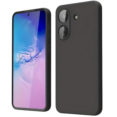 Capa Silicone Xiaomi Redmi A5 Preta Reforçada