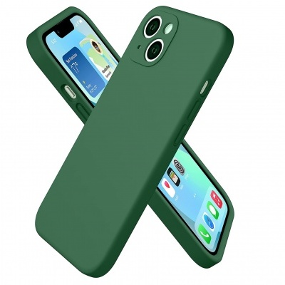 Capa Silicone iPhone 13 Verde Reforçada